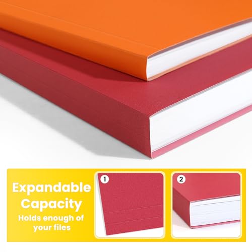 Eco-Friendly SUNEE File Folders, 30 Pack Manilla Folders 8.5 x 11, Kit