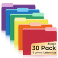 Eco-Friendly SUNEE File Folders, 30 Pack Manilla Folders 8.5 x 11, Kit